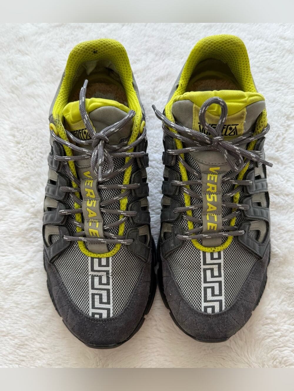 Versace men tribeca sneakers size 44 EU or 11 US Authentic